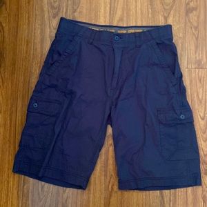 WearFirst Mens Blue Cargo Shorts